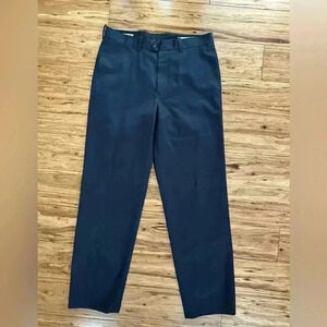 John W. Nordstrom 100% Supima Cotton Navy Blue Wrinkle Free Pants Size 33X32‎